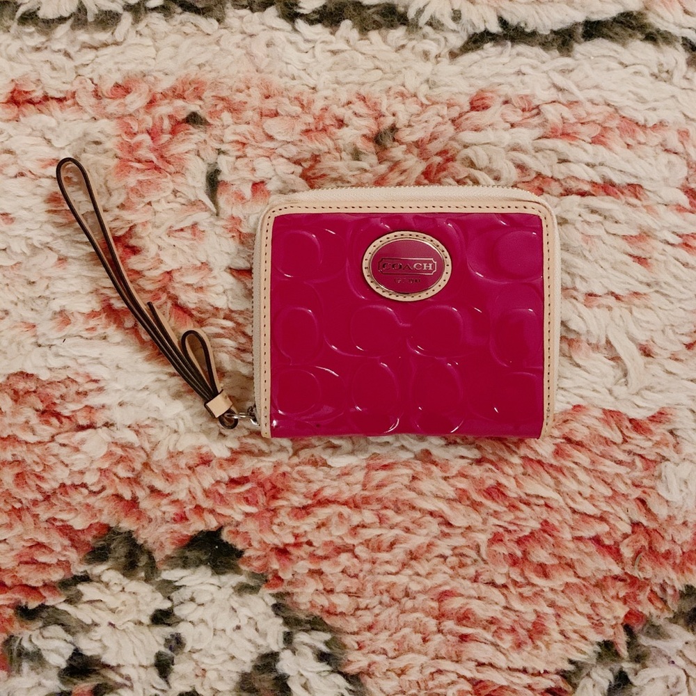 Coach Patent Wristlet Wallet